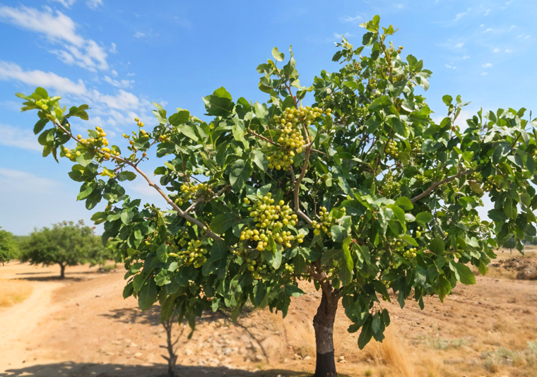 árbol de pistachos